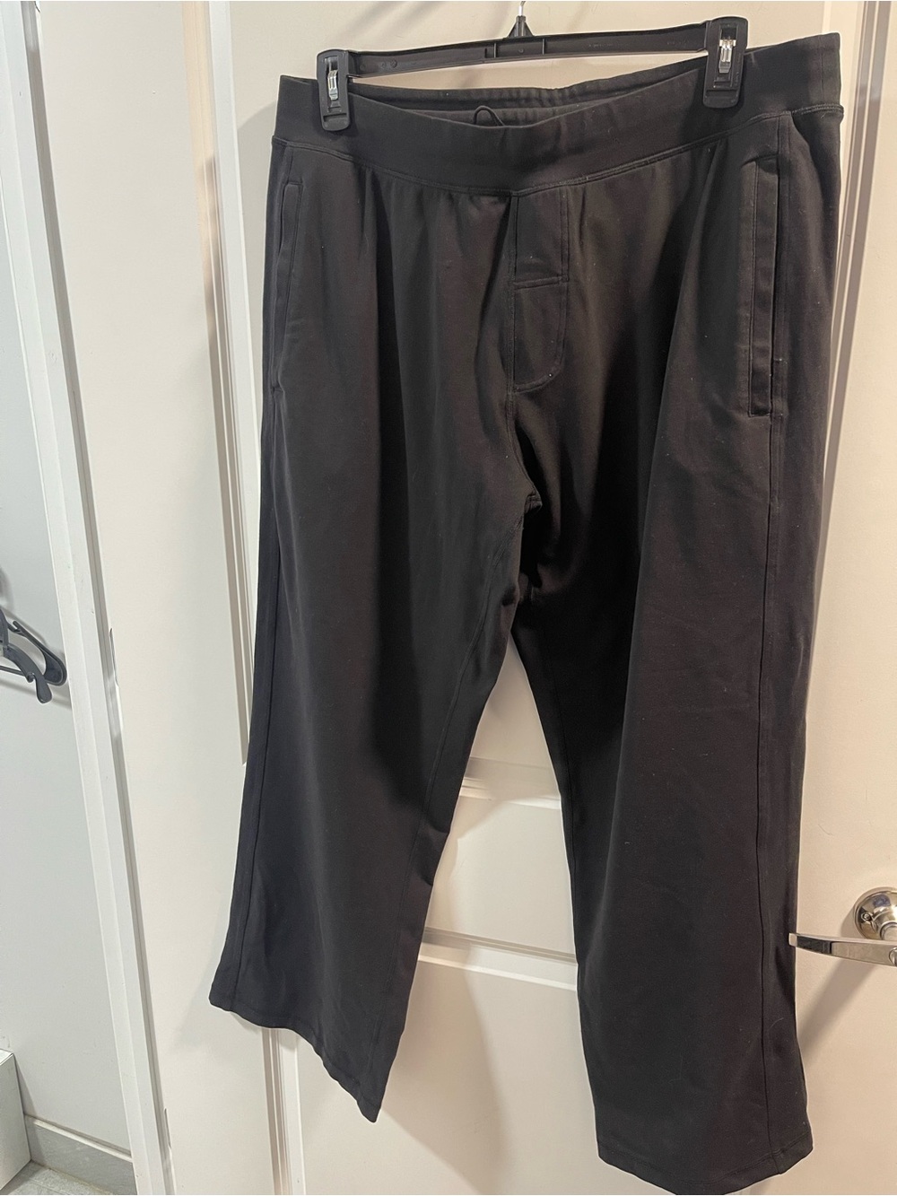 lululemon athletica Black Cropped Wide-Leg Pants No Size Tags